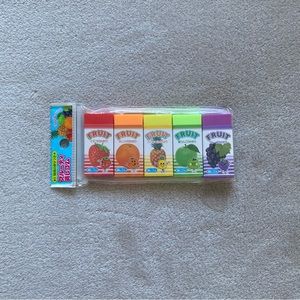 cute japanese fruit scented erasers